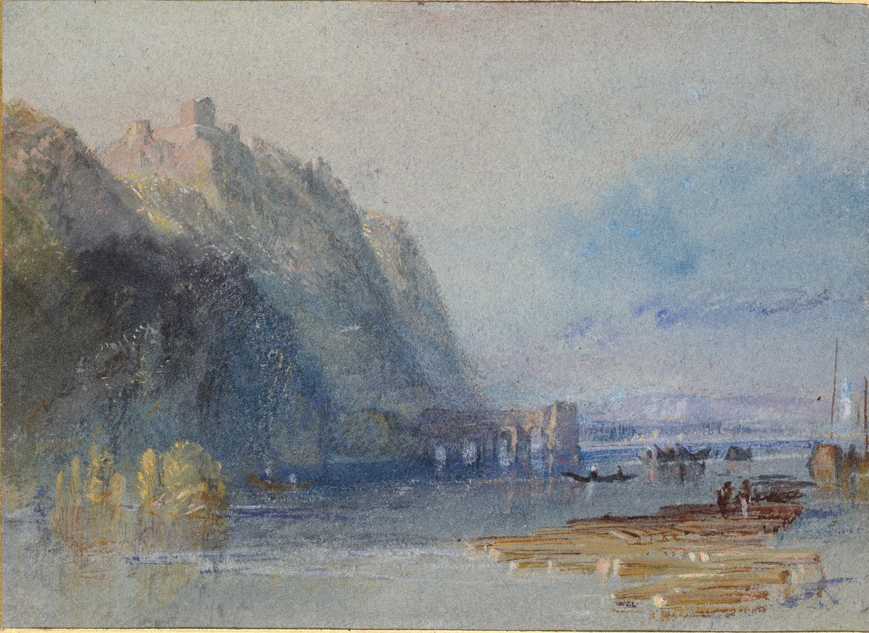 Chateau Hamelin, Oudon és Ancenis között, 1830 alkotó: Joseph Mallord William Turner