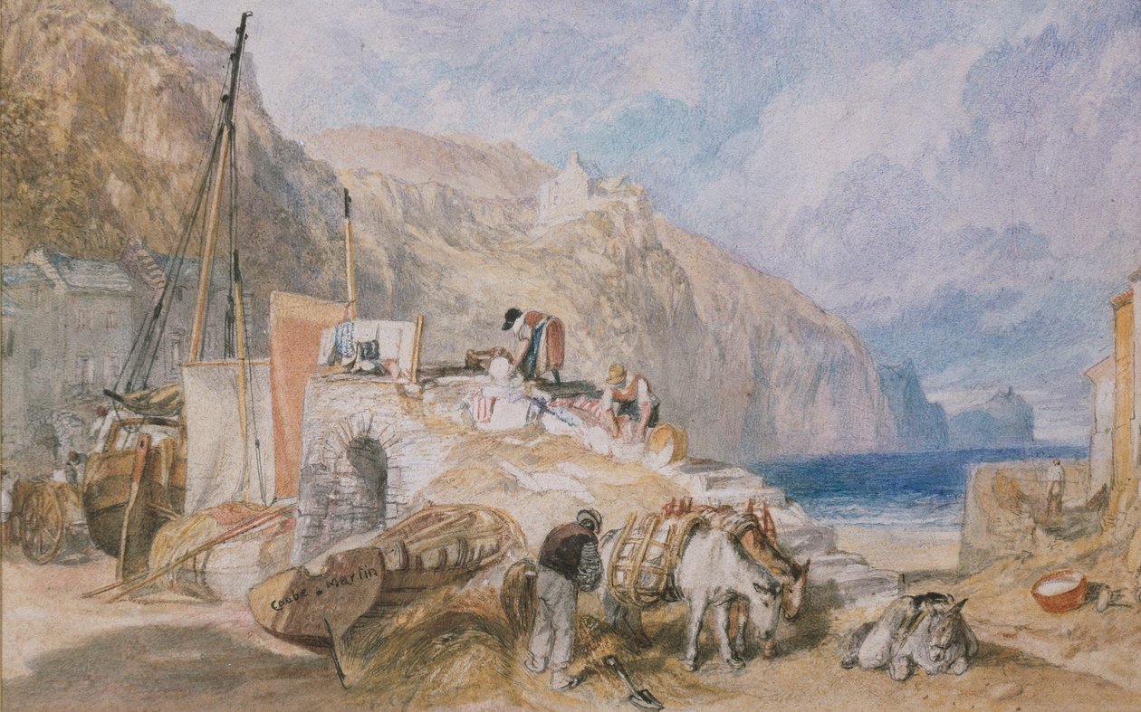 Combe Martin, Devonshire, 1824 alkotó: Joseph Mallord William Turner