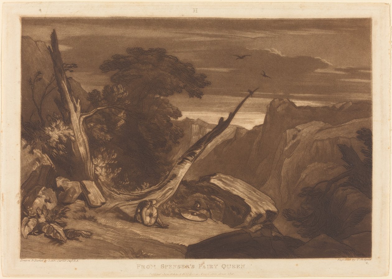 Spenser tündérkirálynőjéből, amely 1811-ben jelent meg. alkotó: Joseph Mallord William Turner
