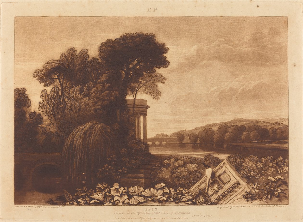 Isis, megjelent 1819. alkotó: Joseph Mallord William Turner