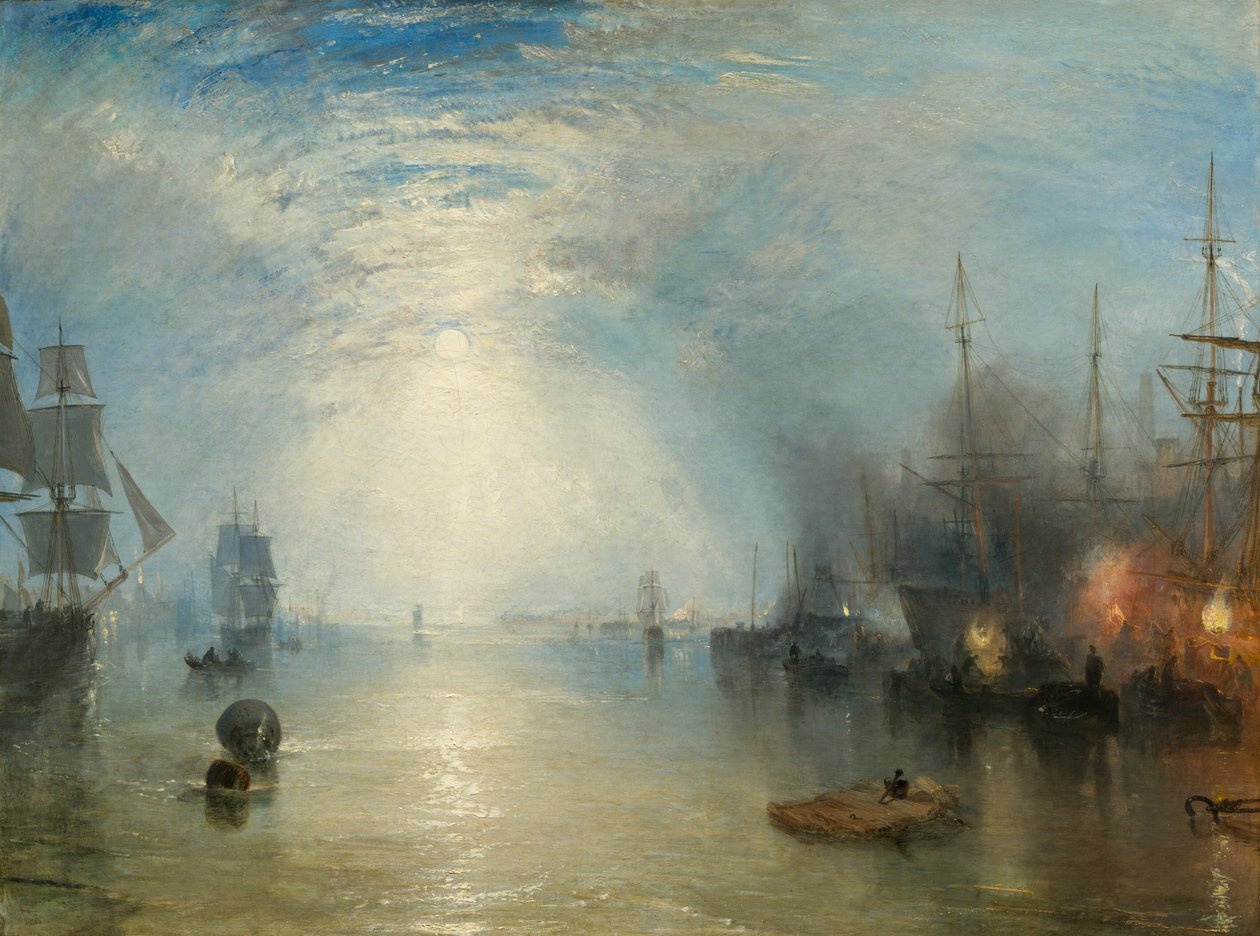 Keelmen Heving in Coals by Moonlight, 1835. alkotó: Joseph Mallord William Turner