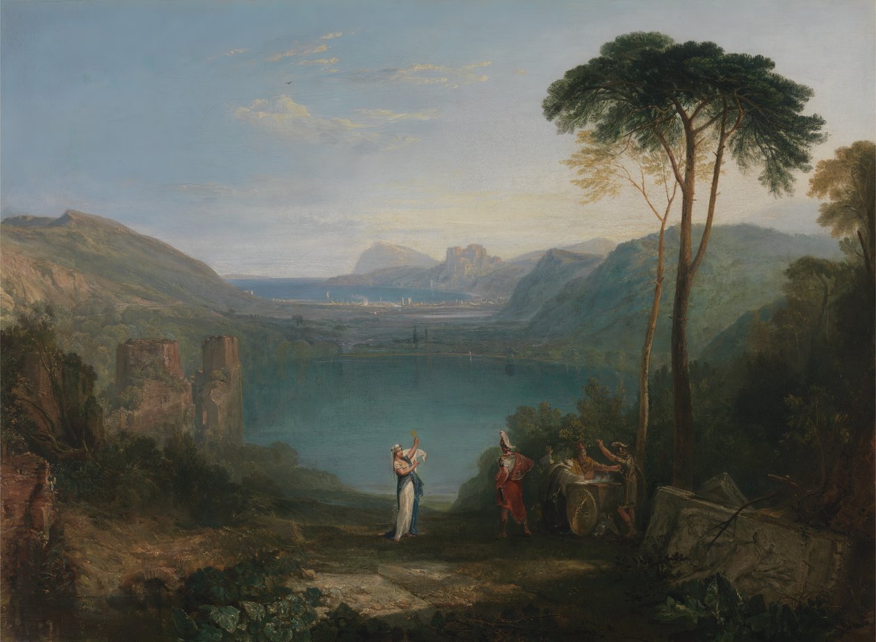 Avernus-tó: Aeneas és a kumai szibilla, 1814 és 1815 között. alkotó: Joseph Mallord William Turner
