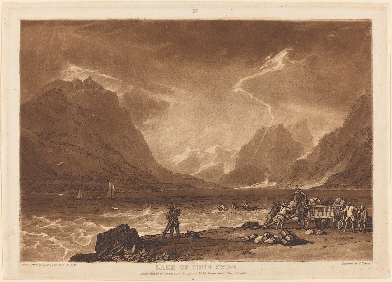 A Thun-tó 1808-ban jelent meg. alkotó: Joseph Mallord William Turner
