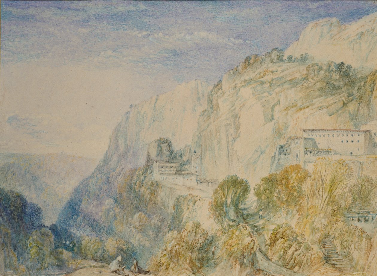 A Libanon-hegy és a Szent Antonio-kolostor, 1832-1834 alkotó: Joseph Mallord William Turner