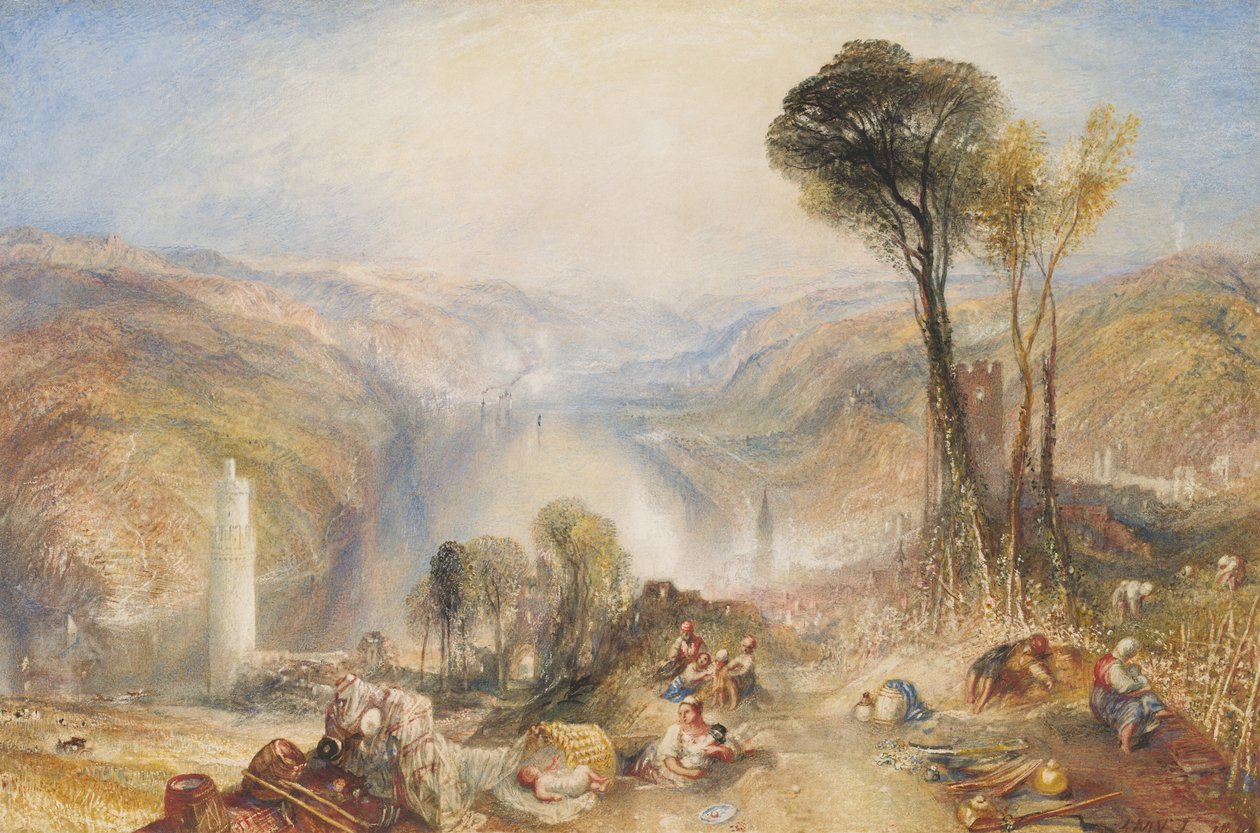 Oberwesel, 1840. alkotó: Joseph Mallord William Turner