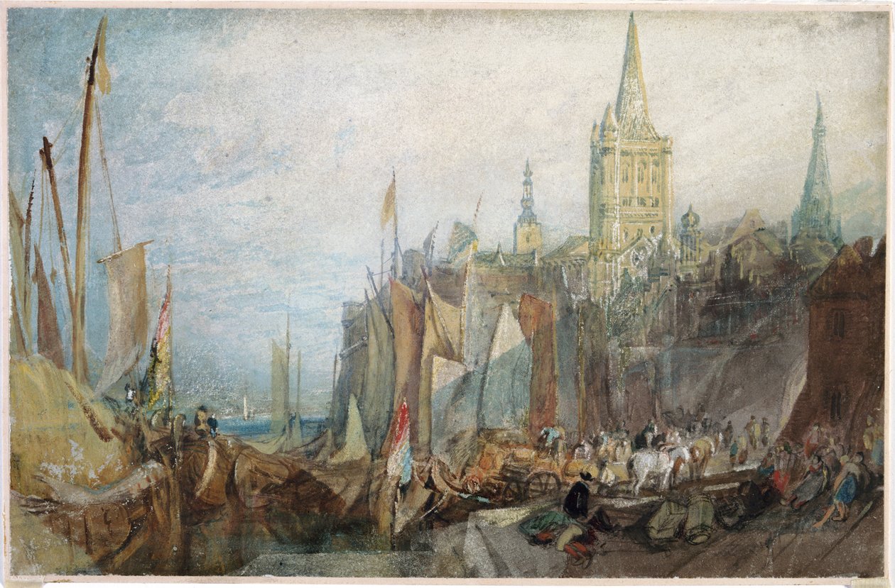 „Rajna kapuja, Köln”, 1819 alkotó: Joseph Mallord William Turner