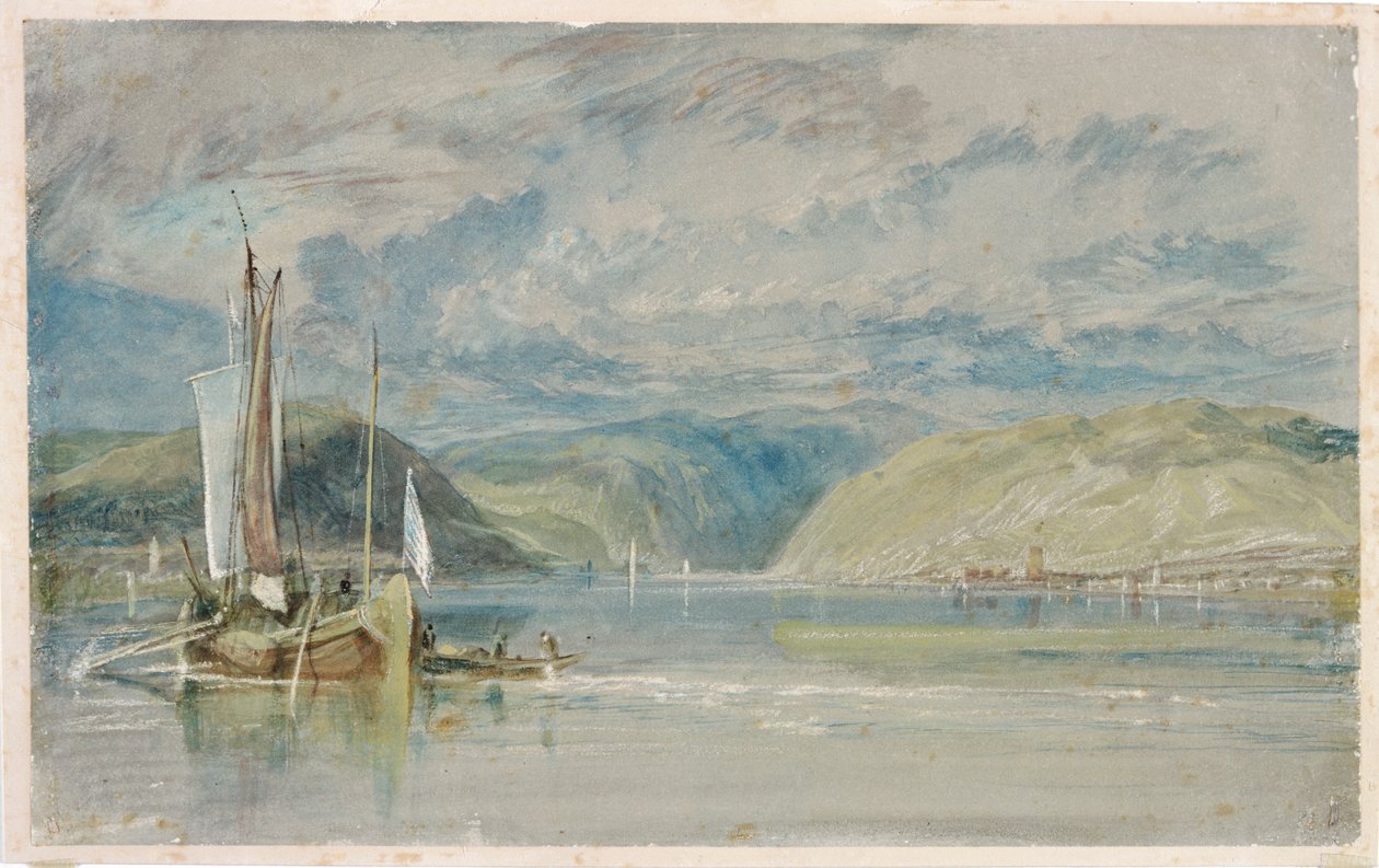 „Rudesheim”, 1817 alkotó: Joseph Mallord William Turner