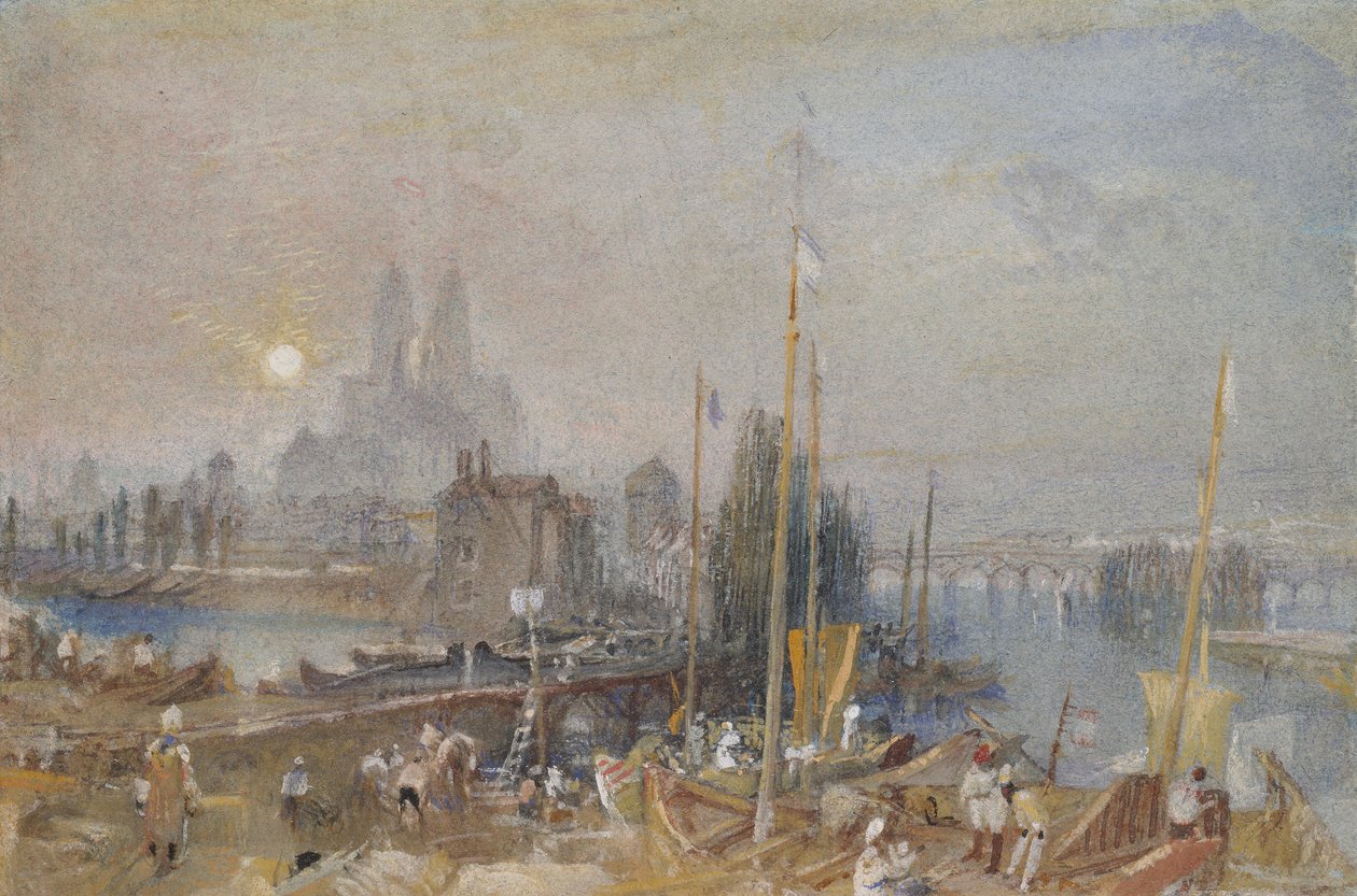 A Loire-csatorna és Cher, Tours közelében, 1830 alkotó: Joseph Mallord William Turner