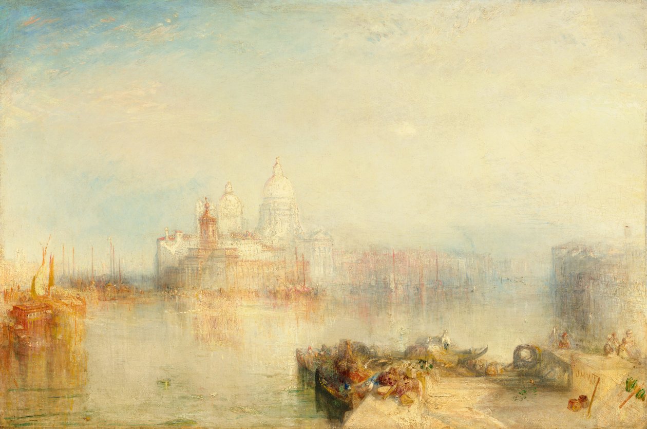 A Dogana és a Santa Maria della Salute, Velence, 1843. alkotó: Joseph Mallord William Turner