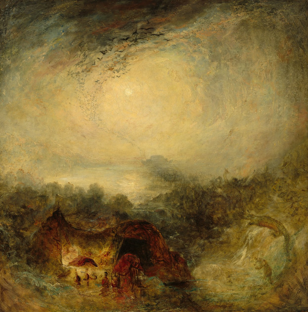 Az özönvíz estéje, c. 1843. alkotó: Joseph Mallord William Turner