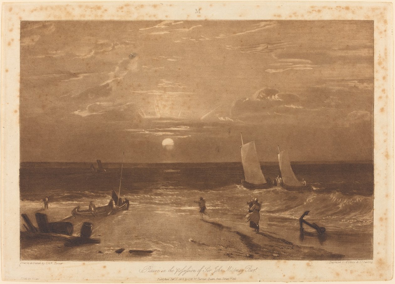 A Mildmay Sea-Piece 1812-ben jelent meg. alkotó: Joseph Mallord William Turner