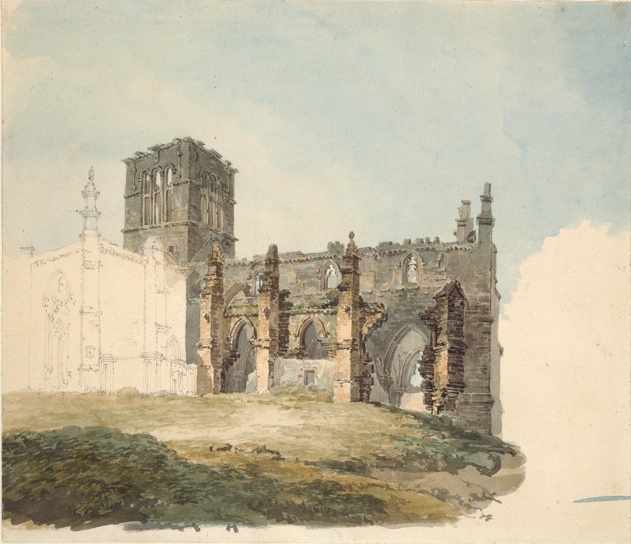 A romos apátság Haddingtonban, 1794 alkotó: Joseph Mallord William Turner