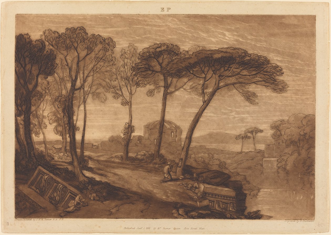 A Minerva Medica temploma 1811-ben jelent meg. alkotó: Joseph Mallord William Turner