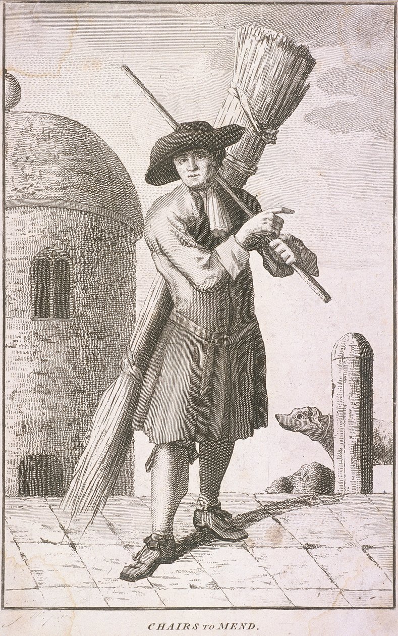 „Javítandó székek”, Cries of London, c1750 alkotó: JM