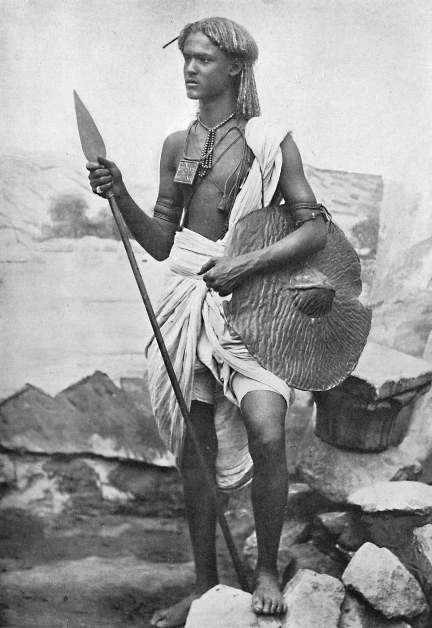 Bishari Hamite, núbiai sivatag, a Nílus és a Vörös-tenger között, 1912 alkotó: JP Sebach