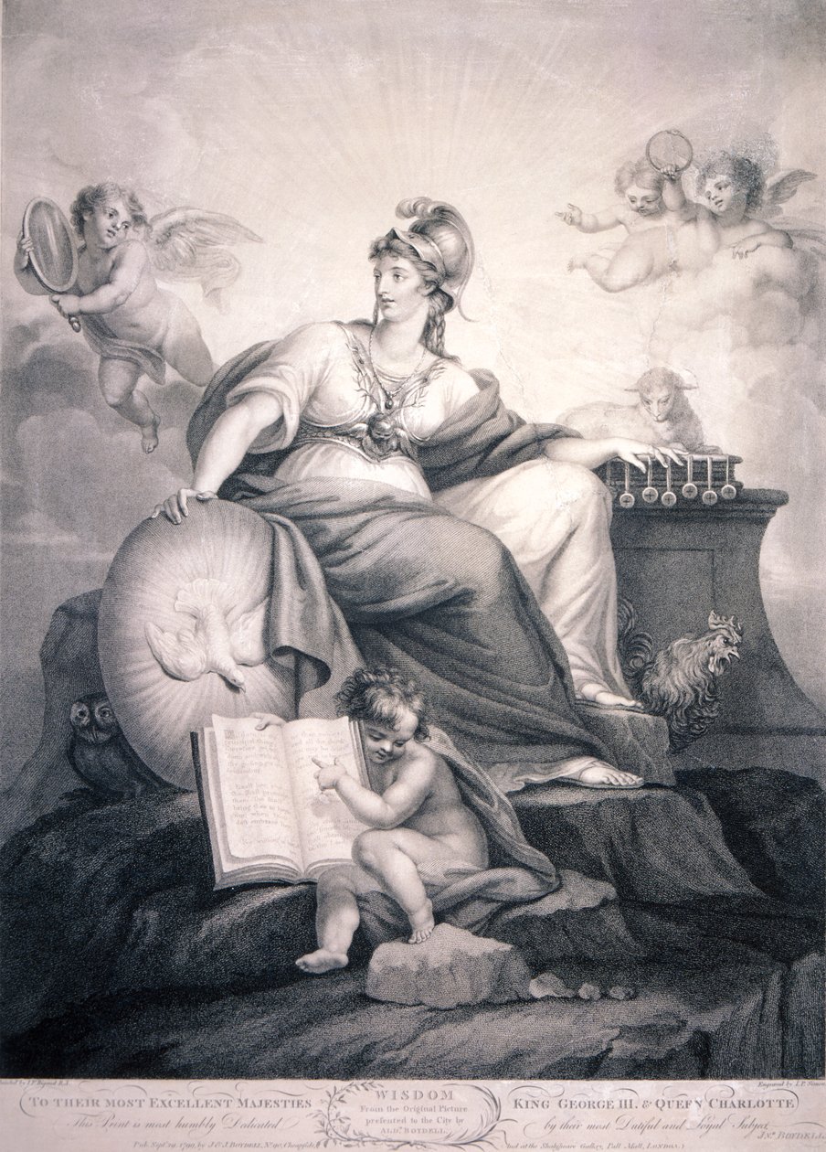 "Bölcsesség", 1799 alkotó: JP Simon