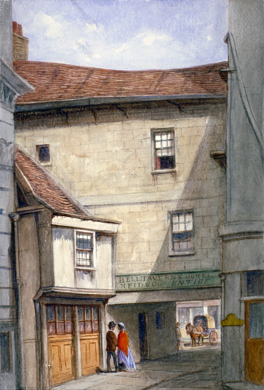Bell Tavern, Addle Hill, London, 1868 alkotó: JT Wilson