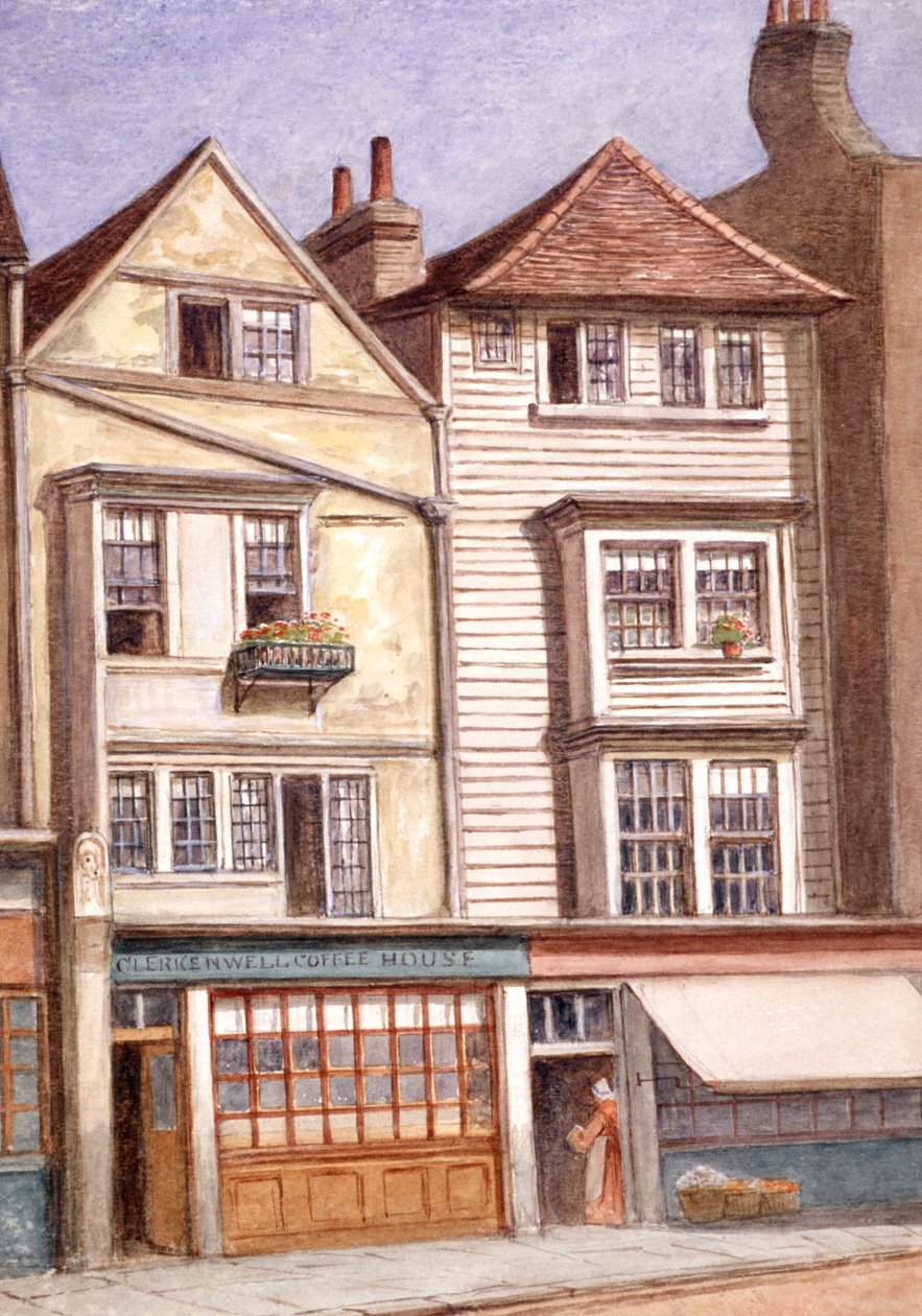 Clerkenwell Coffee House, Clerkenwell Green, Finsbury, London, 1871 alkotó: JT Wilson