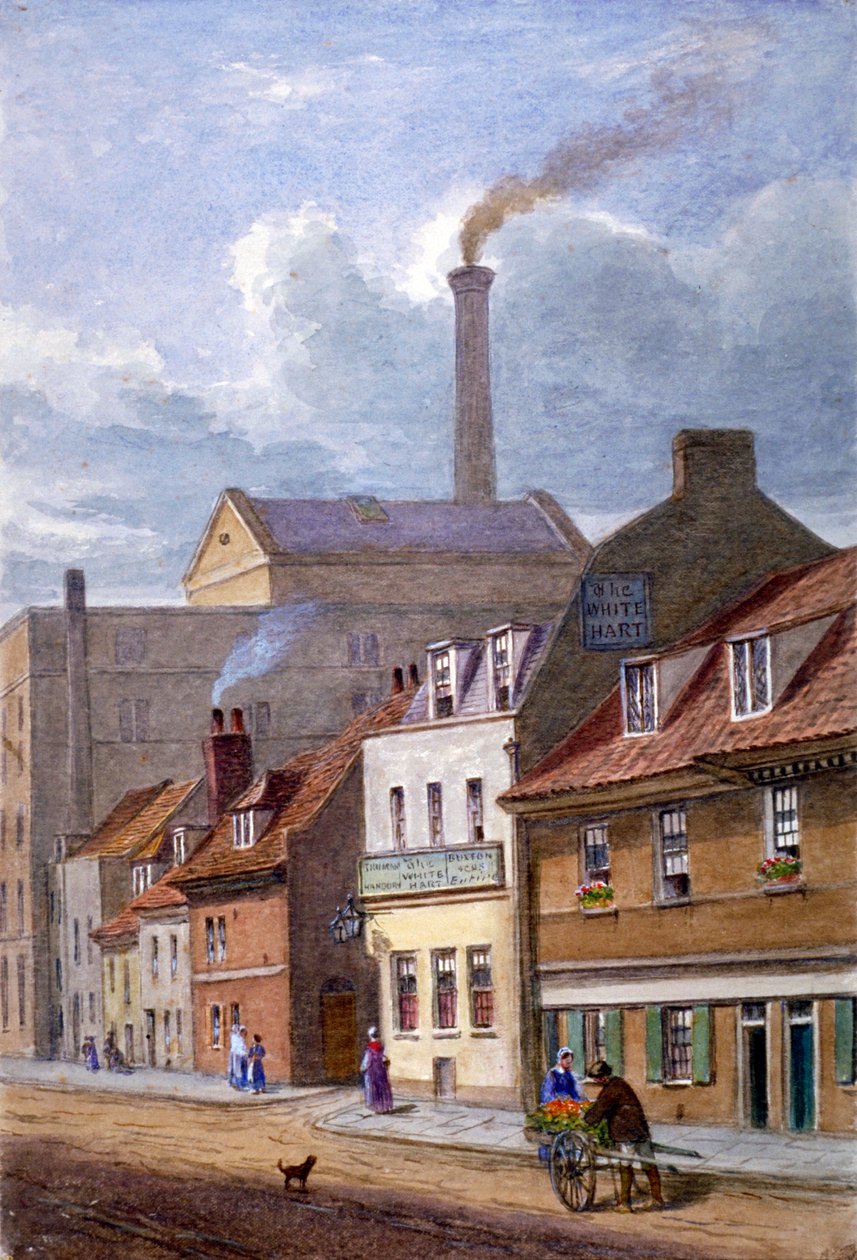 The White Hart Inn, High Street, Shadwell, London, 1865 alkotó: JT Wilson