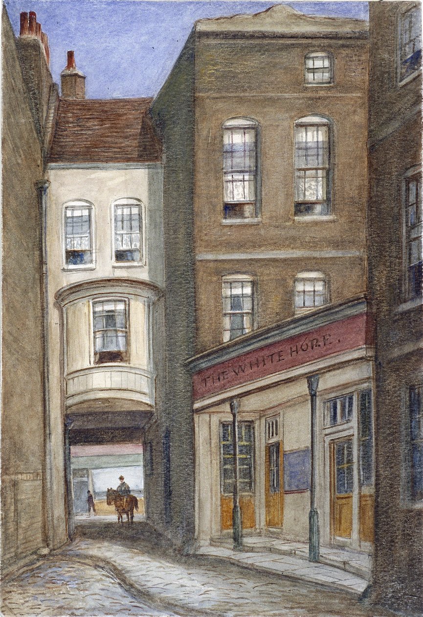 White Horse Inn, Fetter Lane, London, 1870 alkotó: JT Wilson