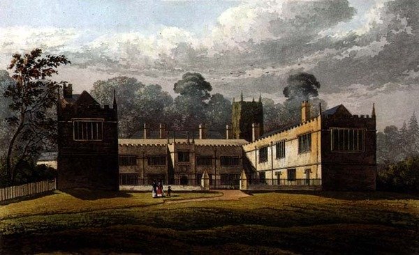 Lanhydrock House, Ackermann „Művészetek Tárából” alkotó: J.W. (after) Stockdale
