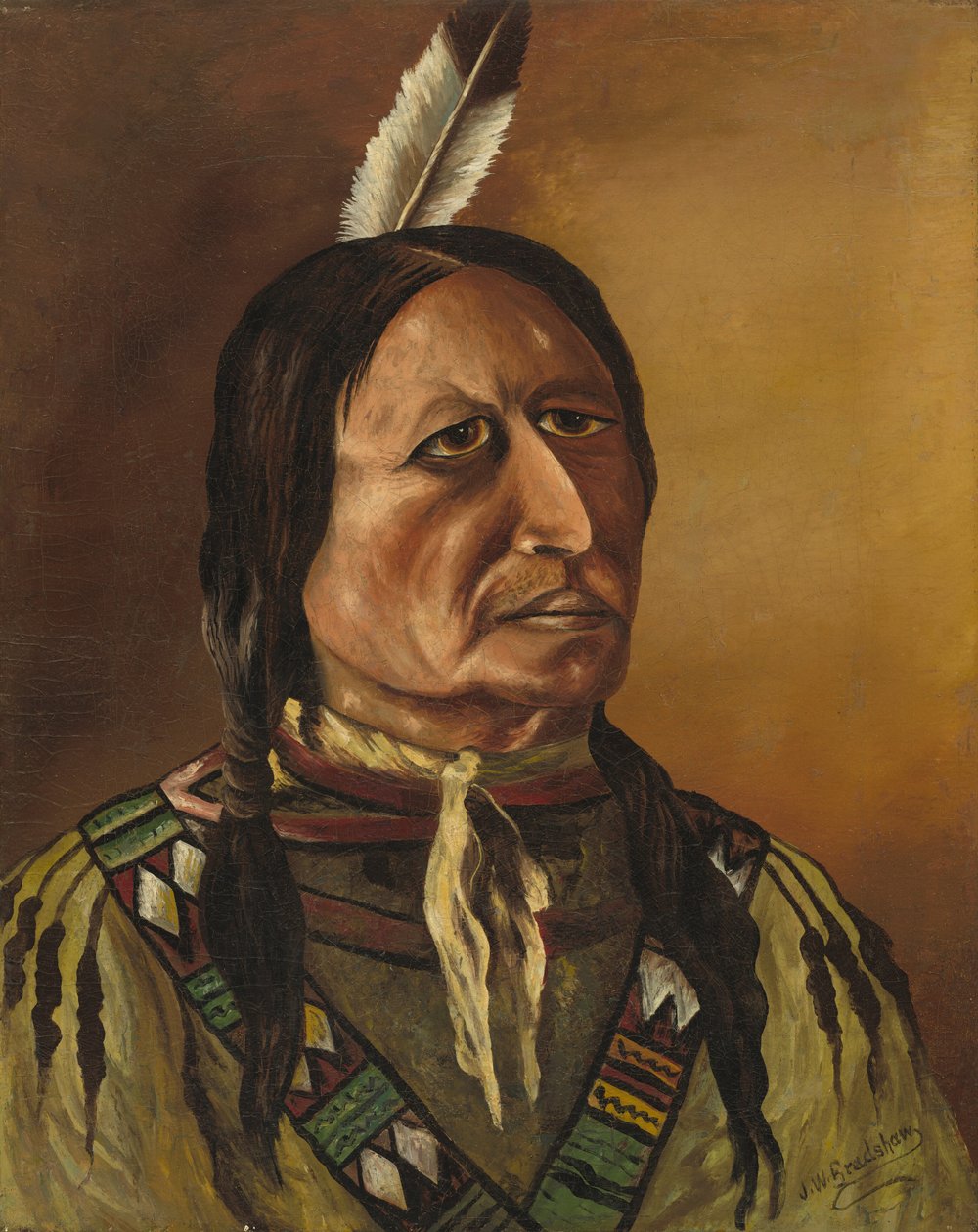 Síksági indián, 19. század negyedik negyede. alkotó: J.W. Bradshaw
