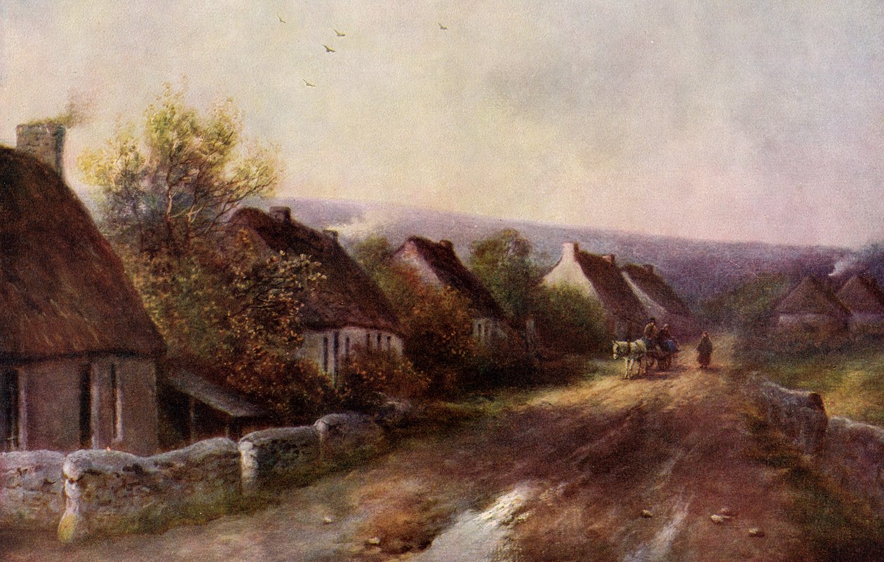 „A Tipperary Village”, Írország, 1924-1926. alkotó: JW Gozzard
