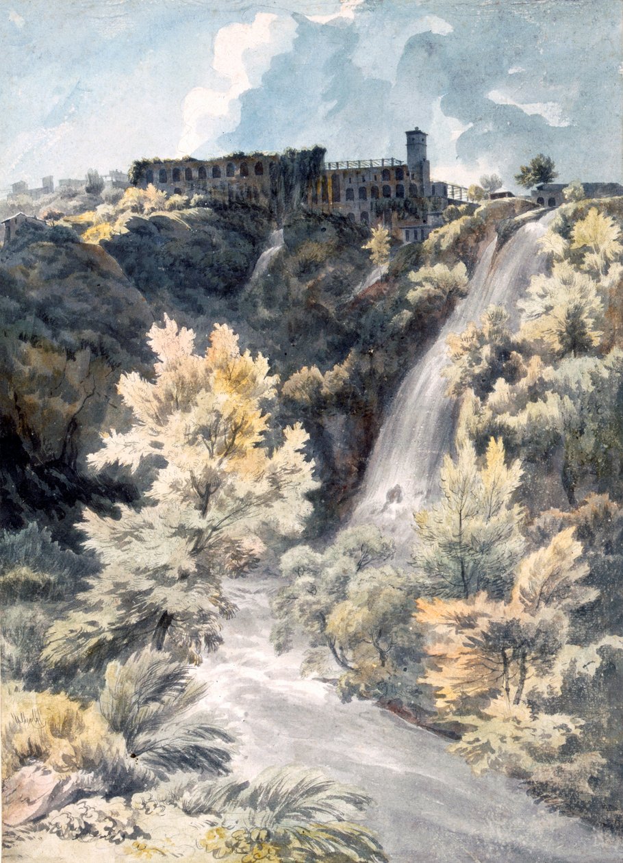 Maecenas villa, Tivoli, 18. század. alkotó: J.W. Smith