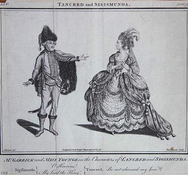 "Ó mennyország, Uram, a király" jelenet James Thomson Tancred és Sigismunda című művéből alkotó: J. (after) Roberts