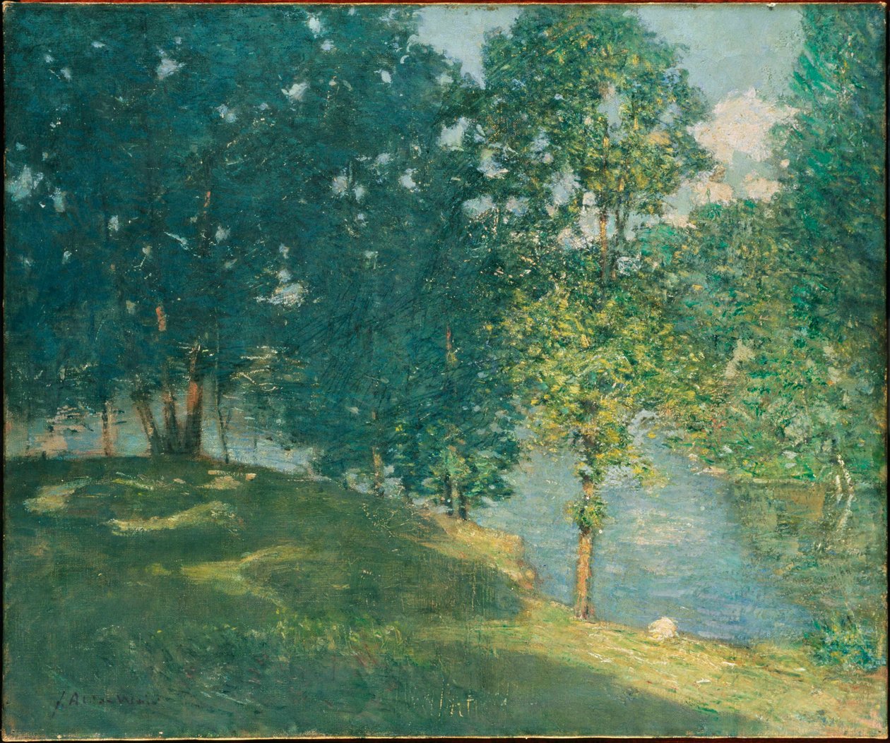 Délután a tónál alkotó: J. Alden Weir