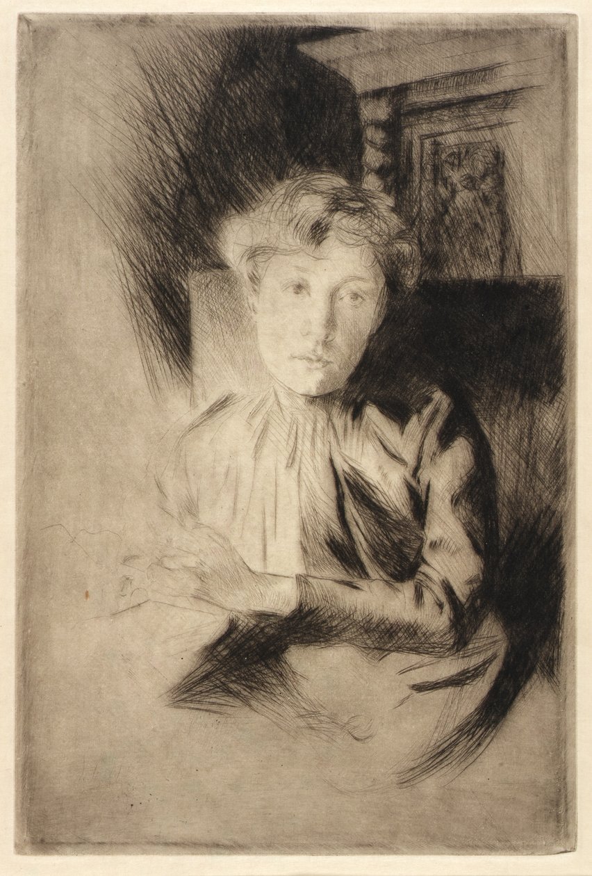 Gyertyafénynél alkotó: J. Alden Weir