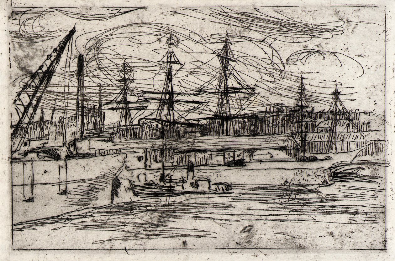 Liverpool dokkok alkotó: J. Alden Weir