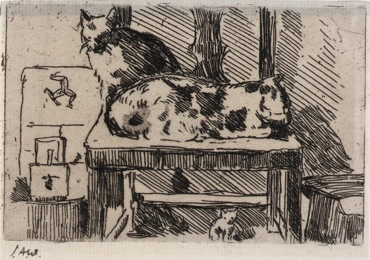 Manx macskák - Man-sziget alkotó: J. Alden Weir
