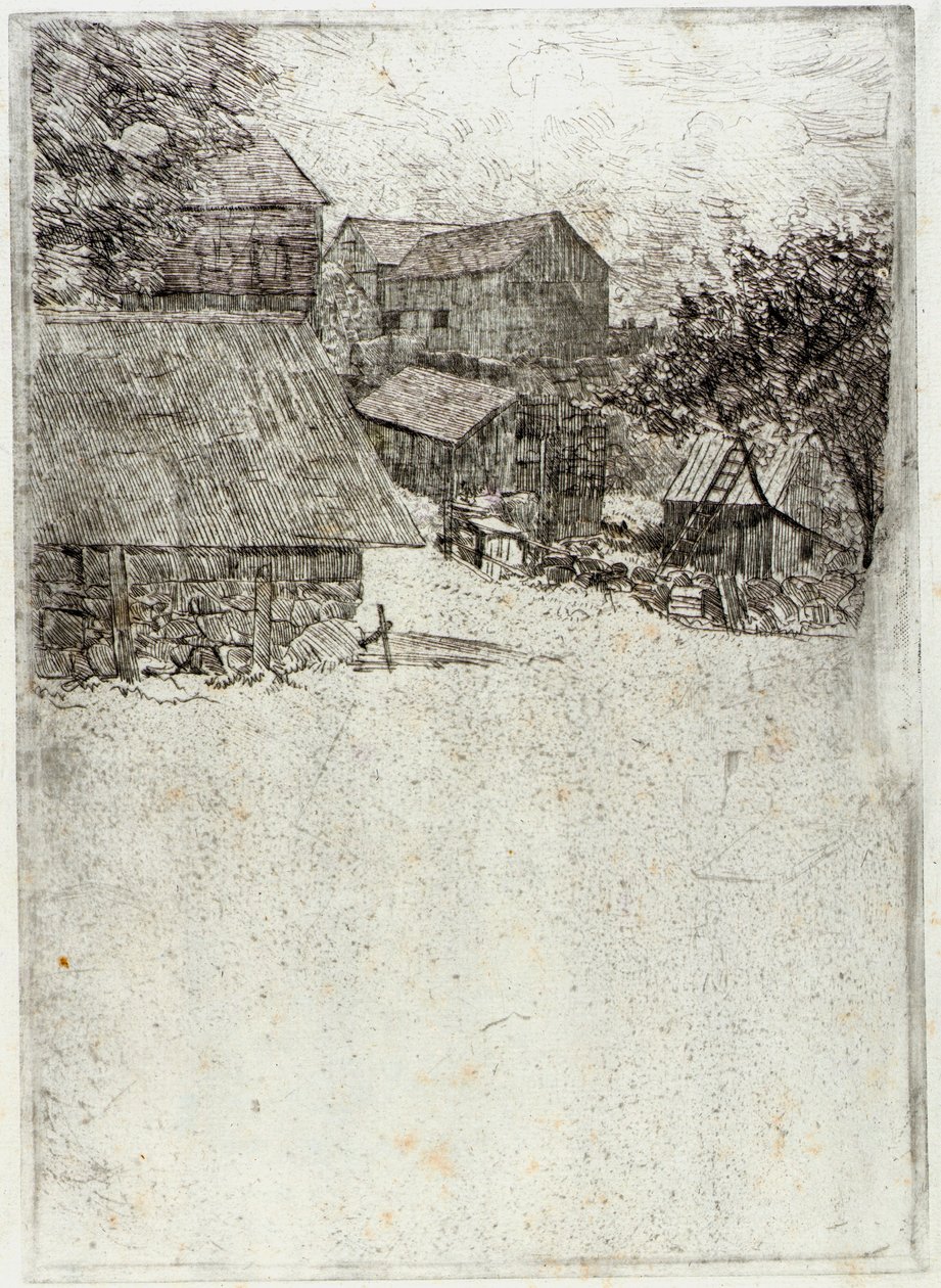 Szomszédos farm alkotó: J. Alden Weir