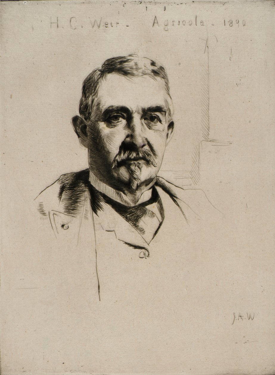H.C. Weir ezredes portréja (Agricola) alkotó: J. Alden Weir