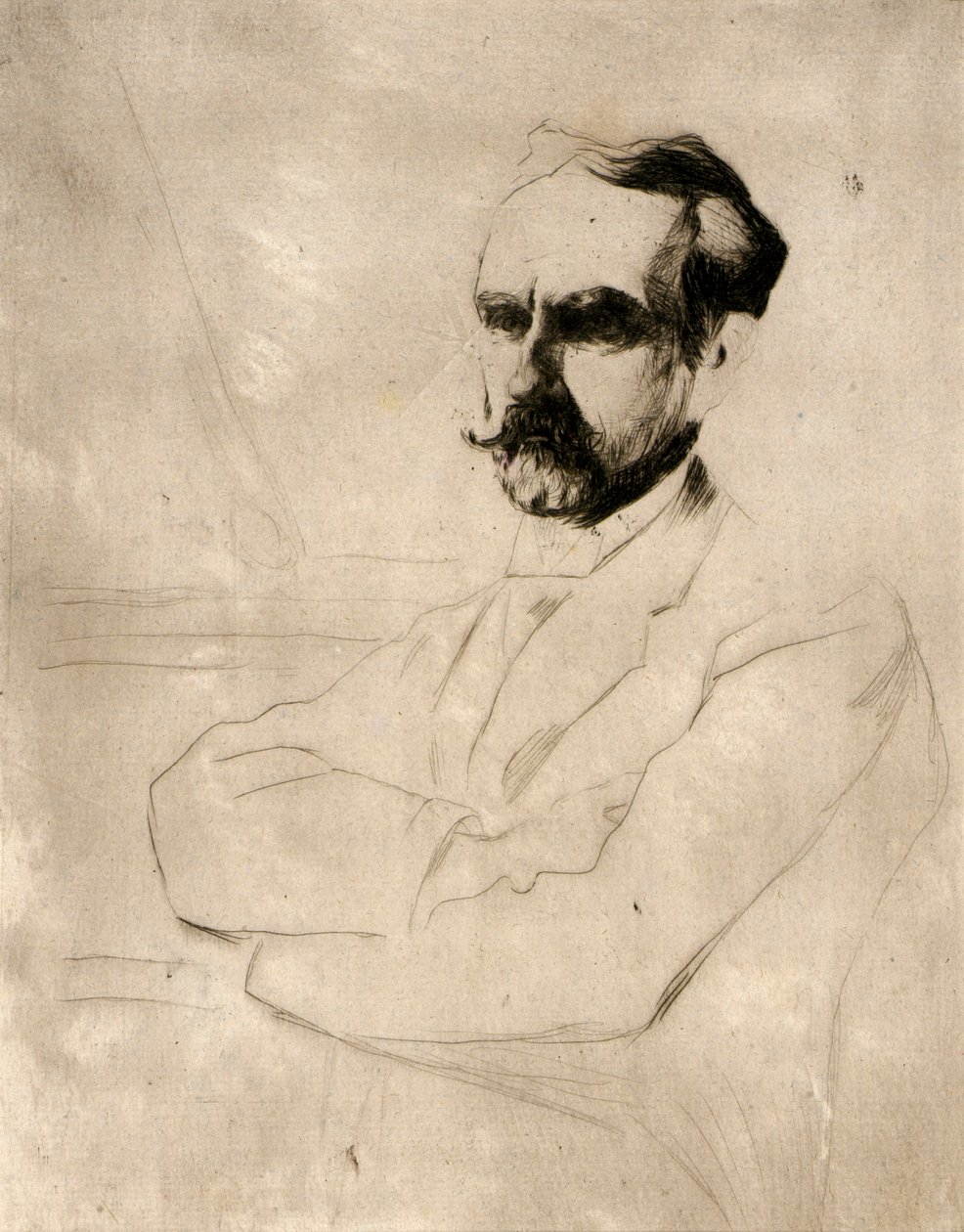 Dr. Robert F. Weir portréja alkotó: J. Alden Weir