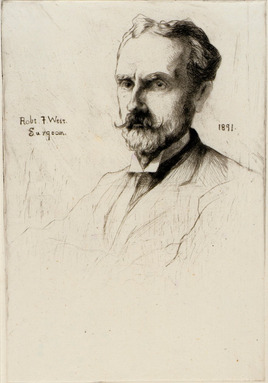 Dr. Robert F. Weir portréja alkotó: J. Alden Weir