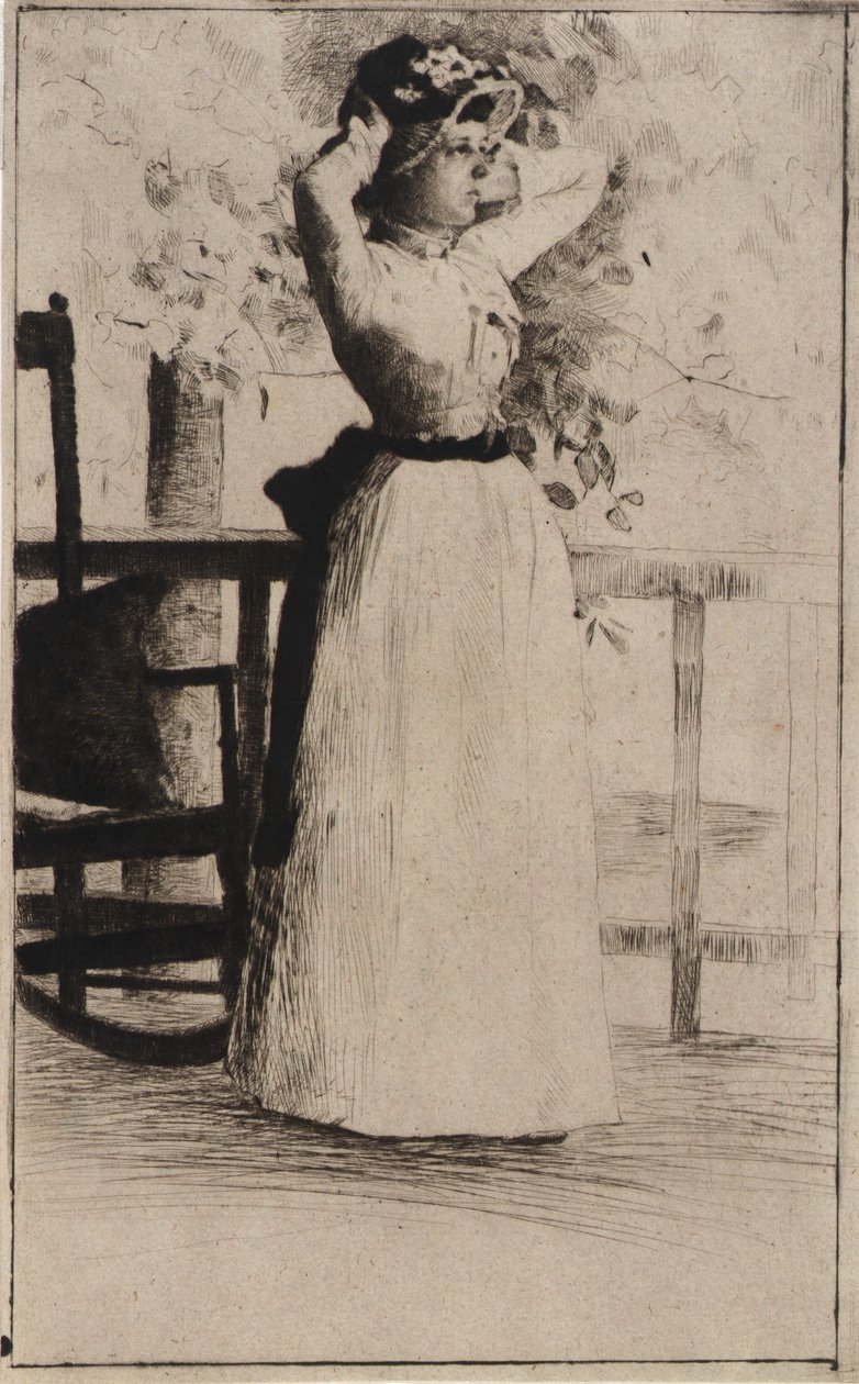Miss Hoe portréja alkotó: J. Alden Weir