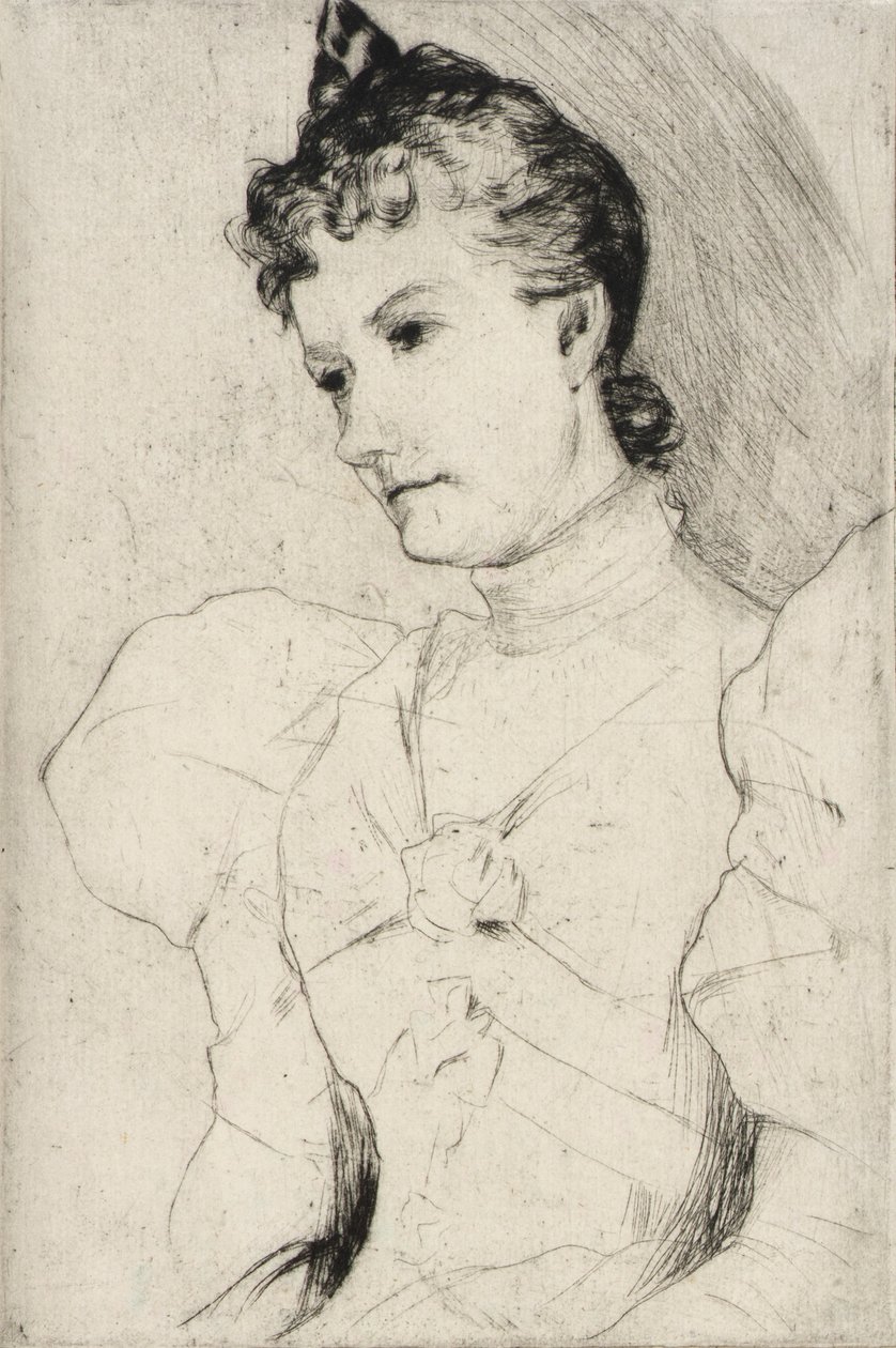 Ross kisasszony portréja alkotó: J. Alden Weir