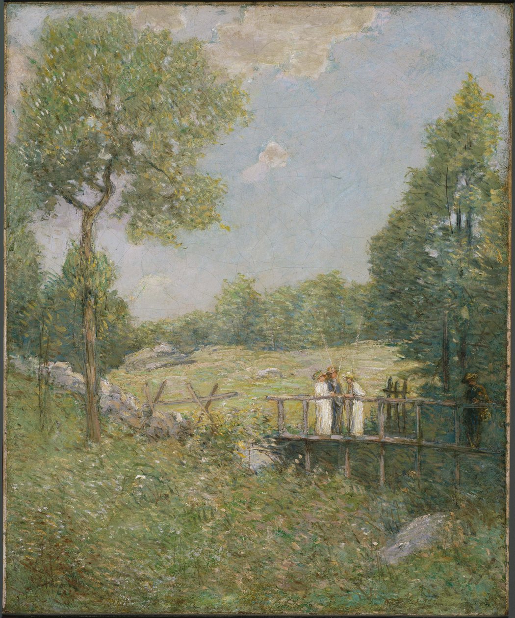 A horgászcsapat alkotó: J. Alden Weir