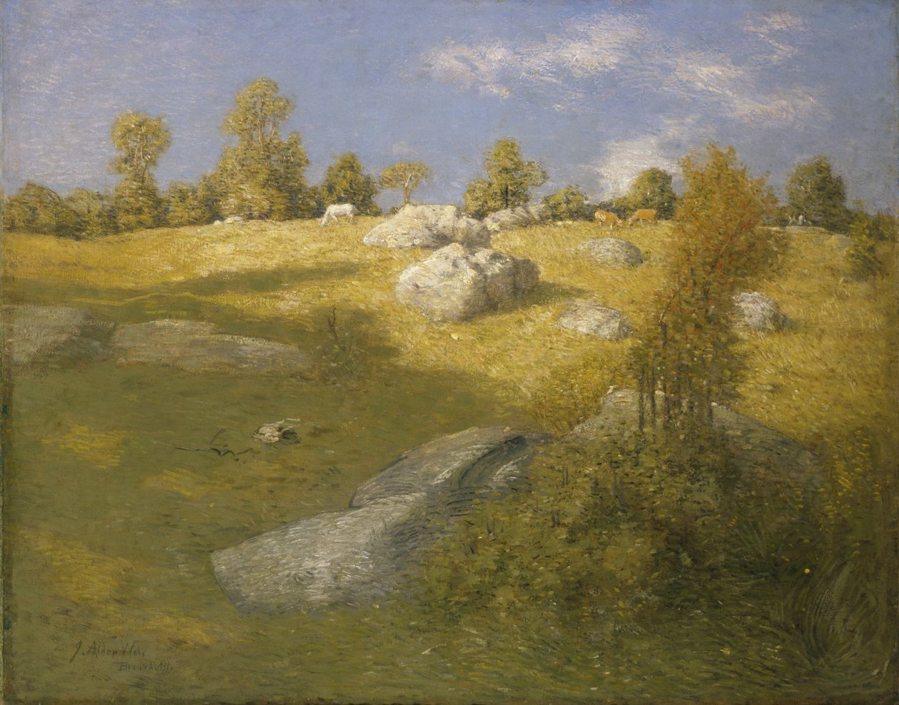Felvidéki legelő alkotó: J. Alden Weir