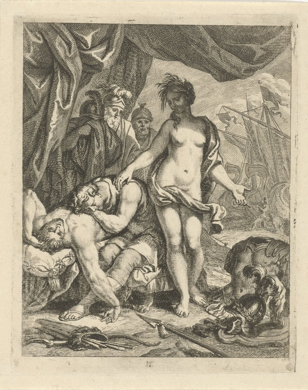 Akhilleusz Patroklosz halálát gyászolja Jelenetek Akhilleusz életéből (sorozat címe) Vitam et mortem achilli (sorozat címe) alkotó: J. Alexander Janssens