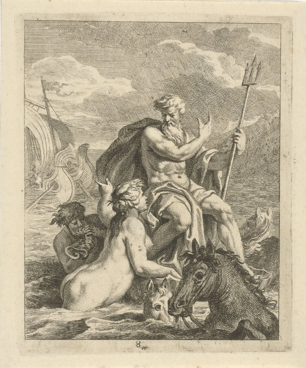 Tengeri táj Thetisszel és Neptunusszal Jelenetek Akhilleusz életéből (sorozat címe) Vitam et mortem achilli (sorozat címe) alkotó: J. Alexander Janssens