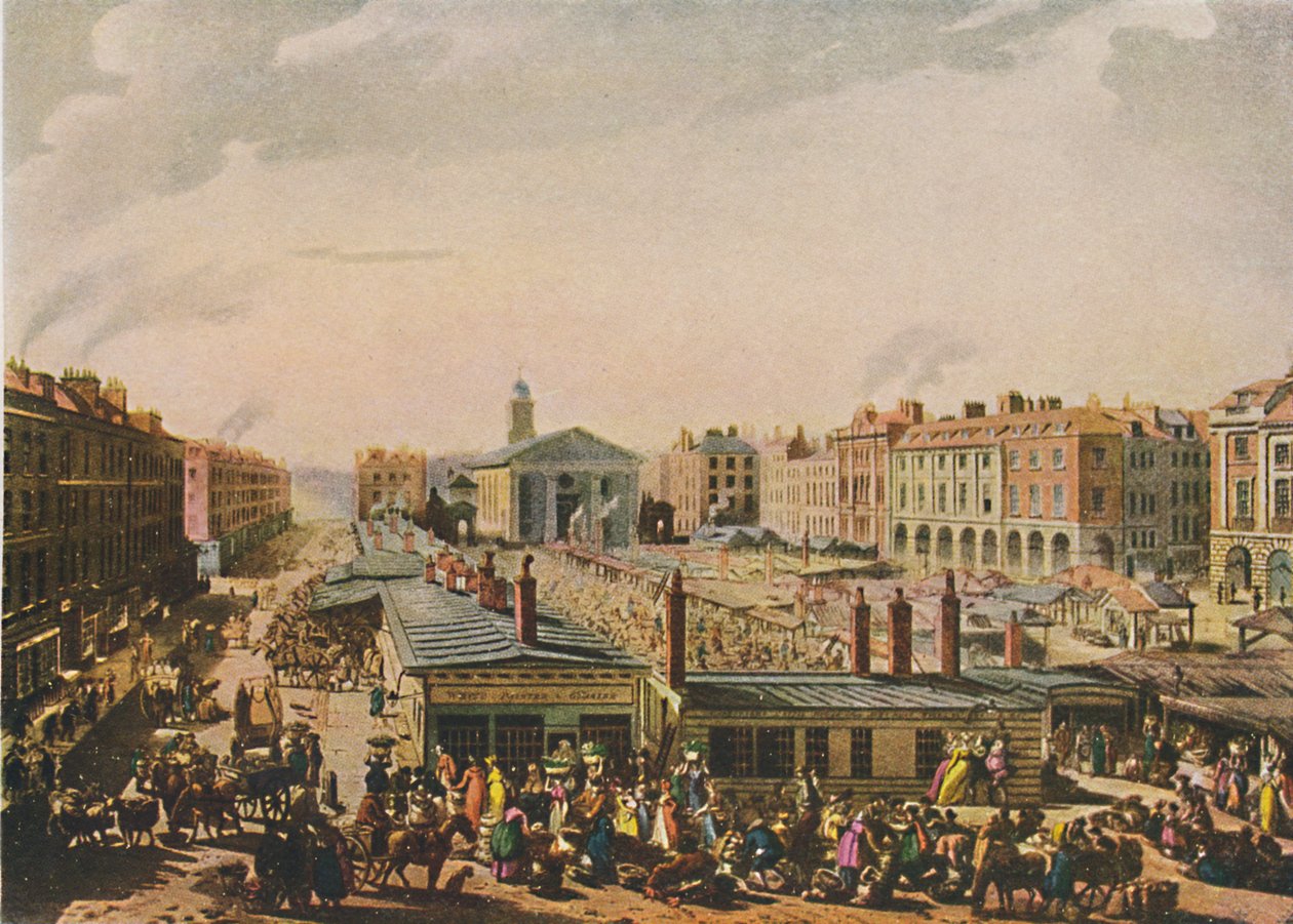 „Covent Garden Market, 1811”, 1920 alkotó: J Bluck