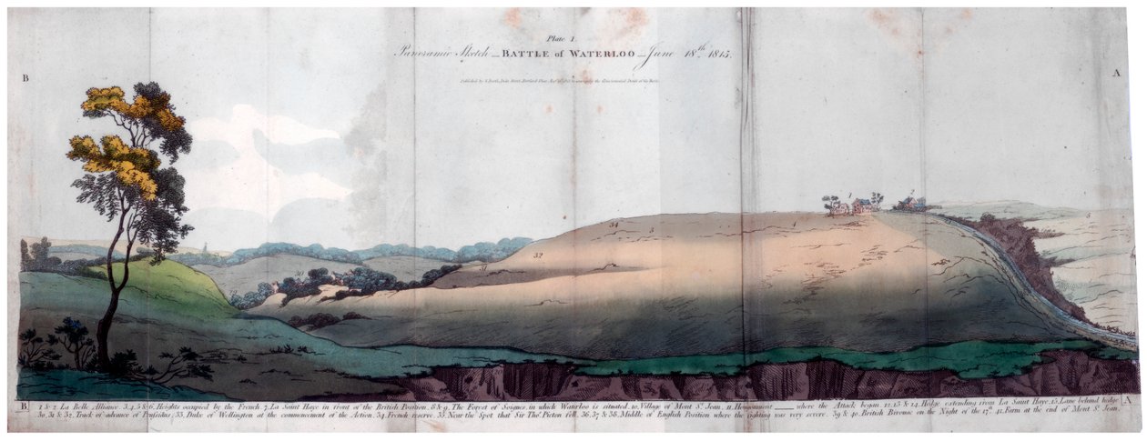 Waterloo-i csata, 1815-1816. alkotó: J Booth