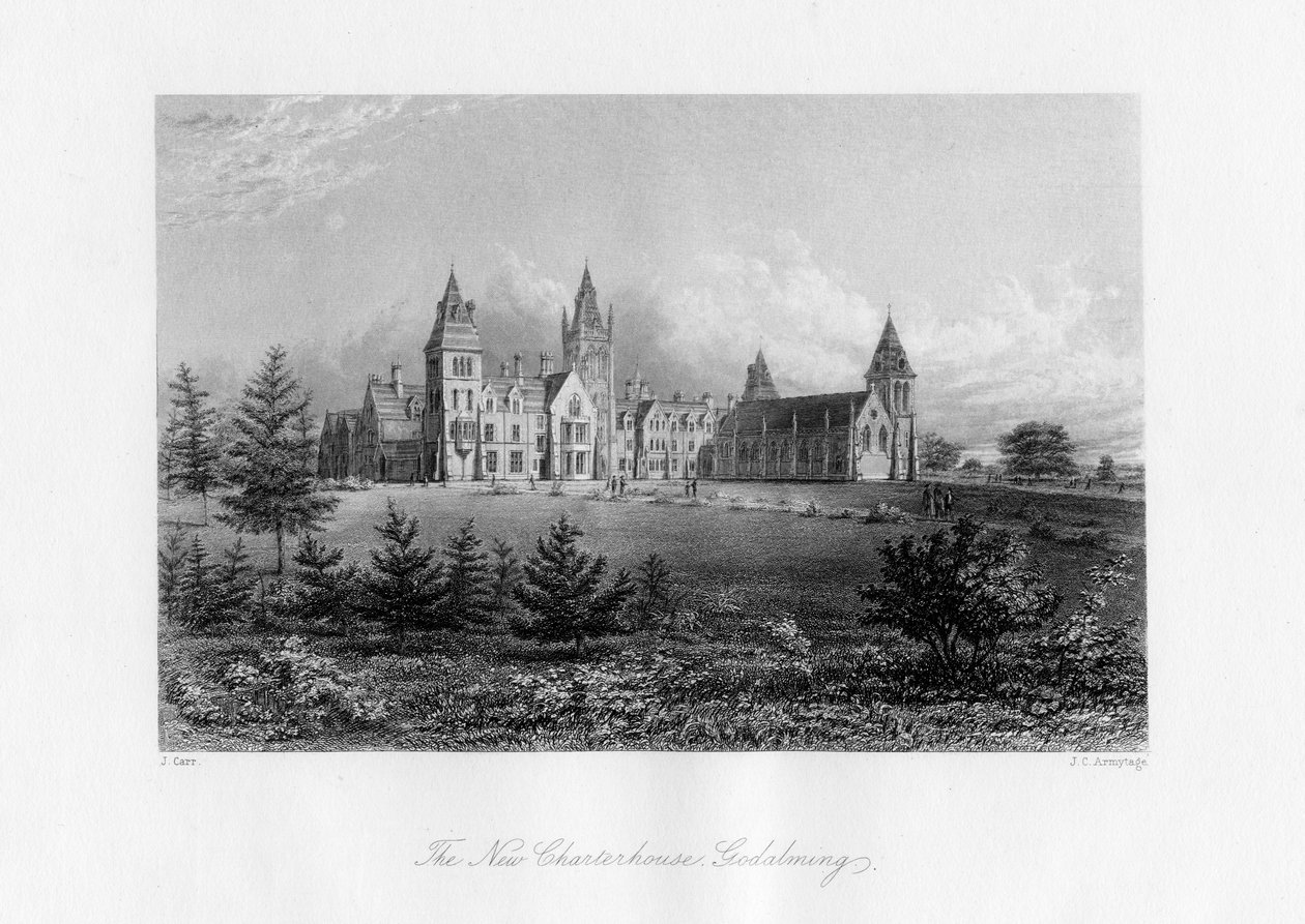 The New Charterhouse, Godalming, Surrey, 19. század vége. alkotó: J. C. Armytage