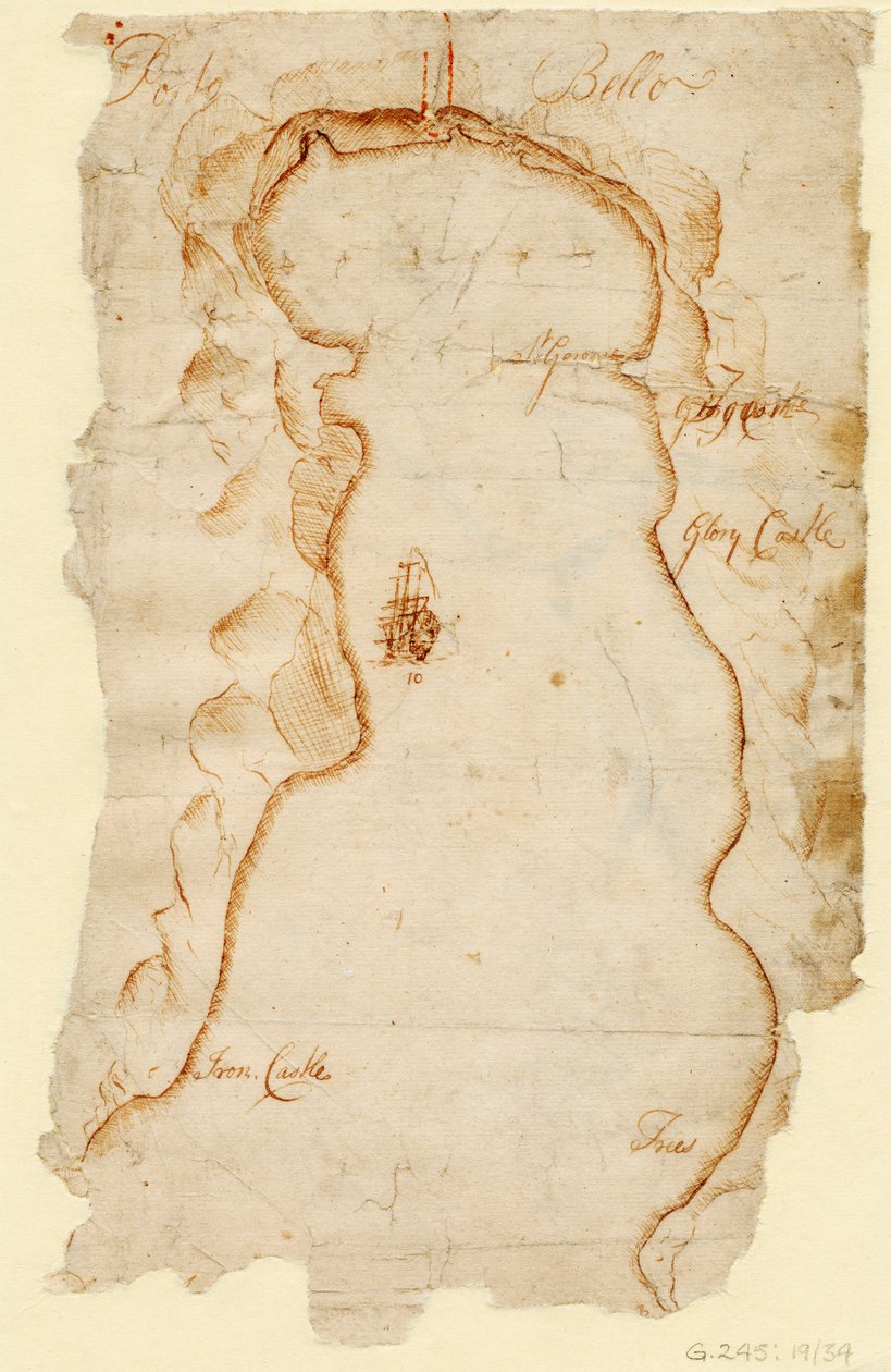Portobelo, 1740 körül (papír) alkotó: J. C. Morris
