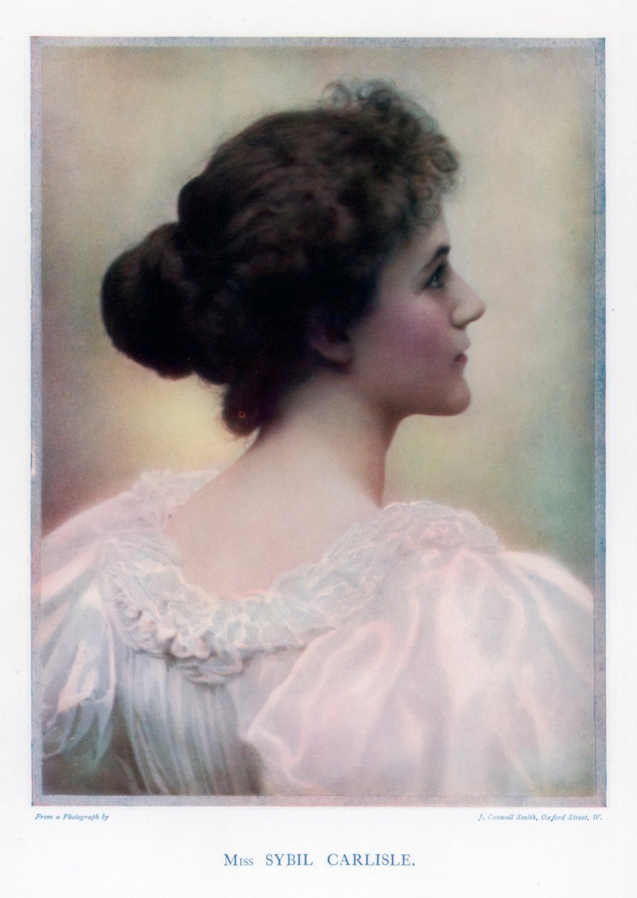 Sybil Carlisle, színésznő, 1901. alkotó: J Caswall Smith