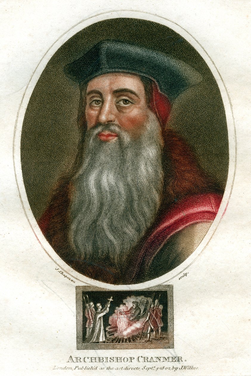 Cranmer érsek, 1816. alkotó: J. Chapman