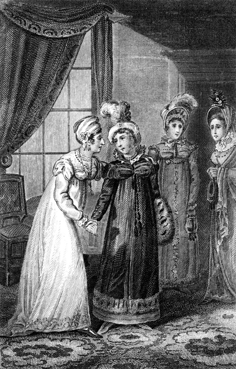 Az utolsó interjú őfelsége és Charlotte hercegnő között, 1820. alkotó: J. Chapman